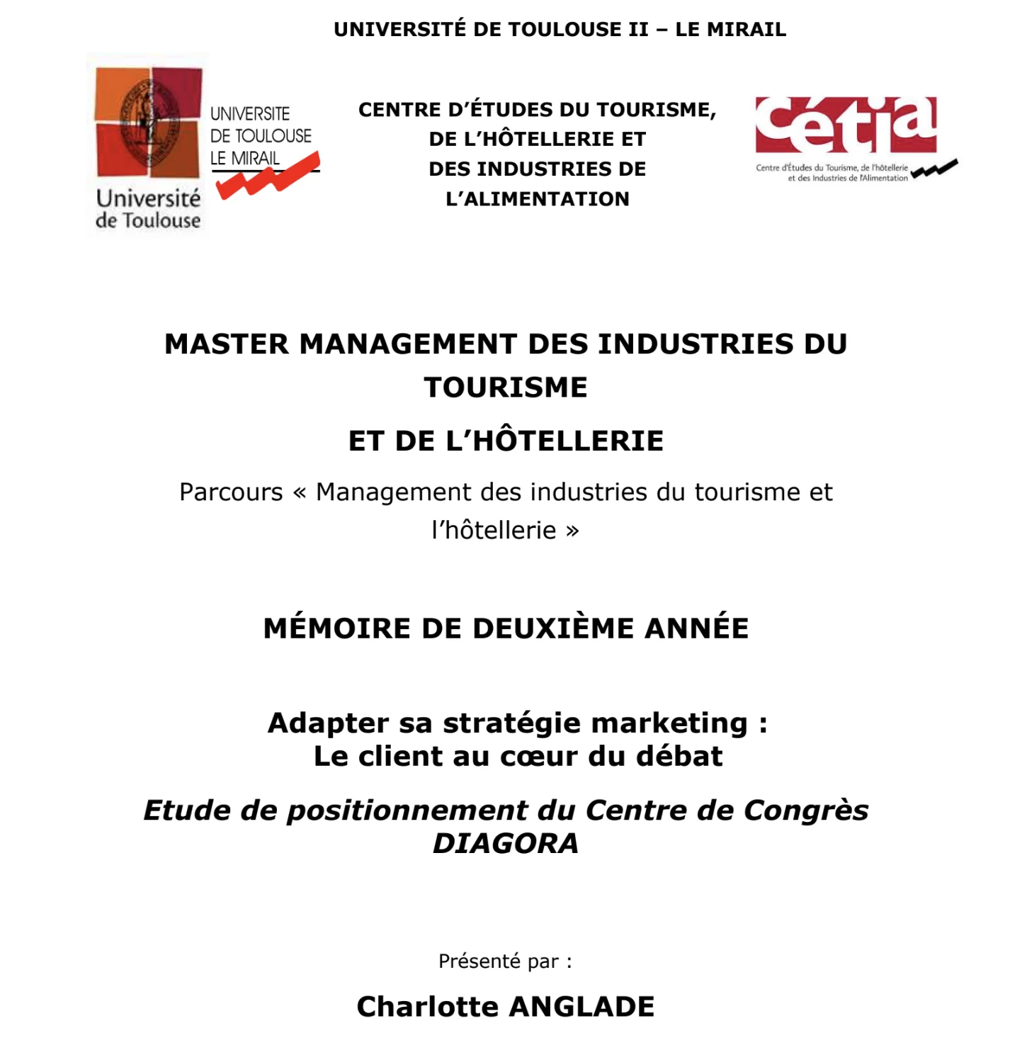 Couverture mémoire Master 2